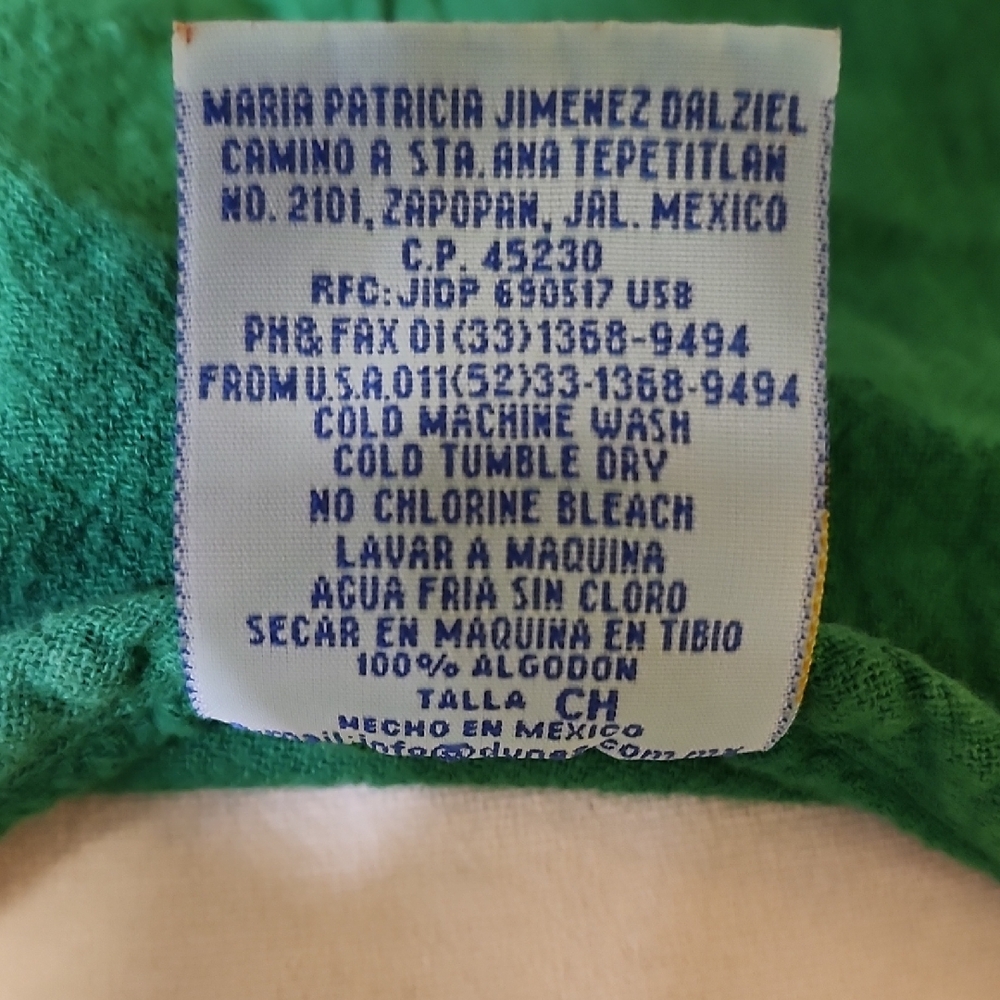 Green Ruffle V-Neck Dress - Picture 6 of 7
